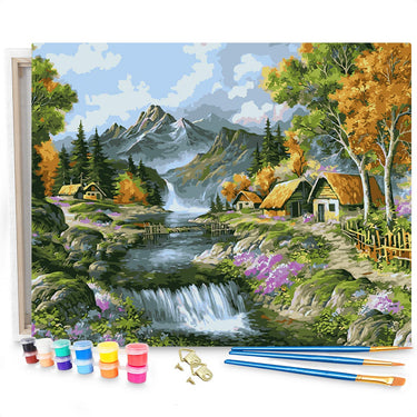 Prachtige Natuur - Schilderen op Nummer Pakket - 50x40cm